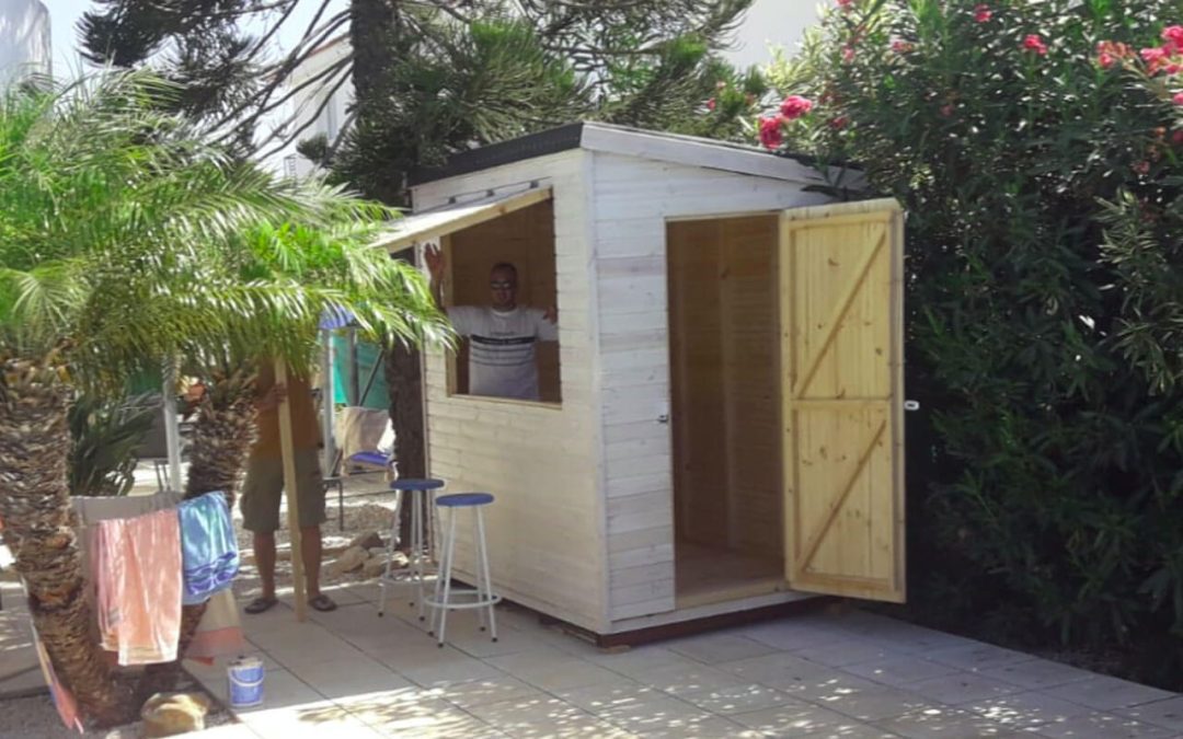 Wooden Garden Bar in Cyprus